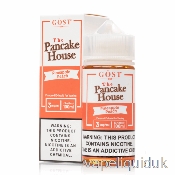 Pineapple Peach - The Pancake House - GOST Vapor - 100mL 0mg Vape Liquid